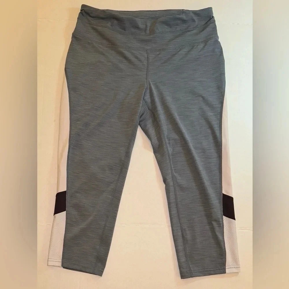 Tangerine gray and cream leggings